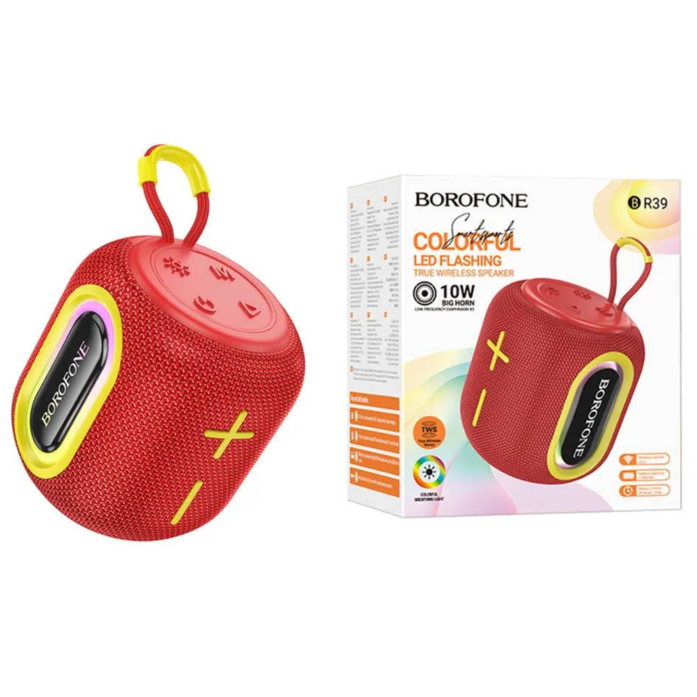 Портативная колонка BOROFONE BR39 Kaya Sports, цвет красный