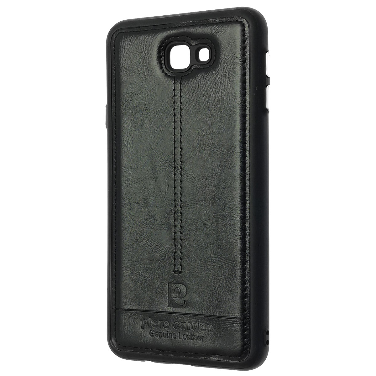Чехол накладка PIERRE CARDIN для SAMSUNG Galaxy J7 Prime (SM-G610), силикон, под кожу, цвет черный