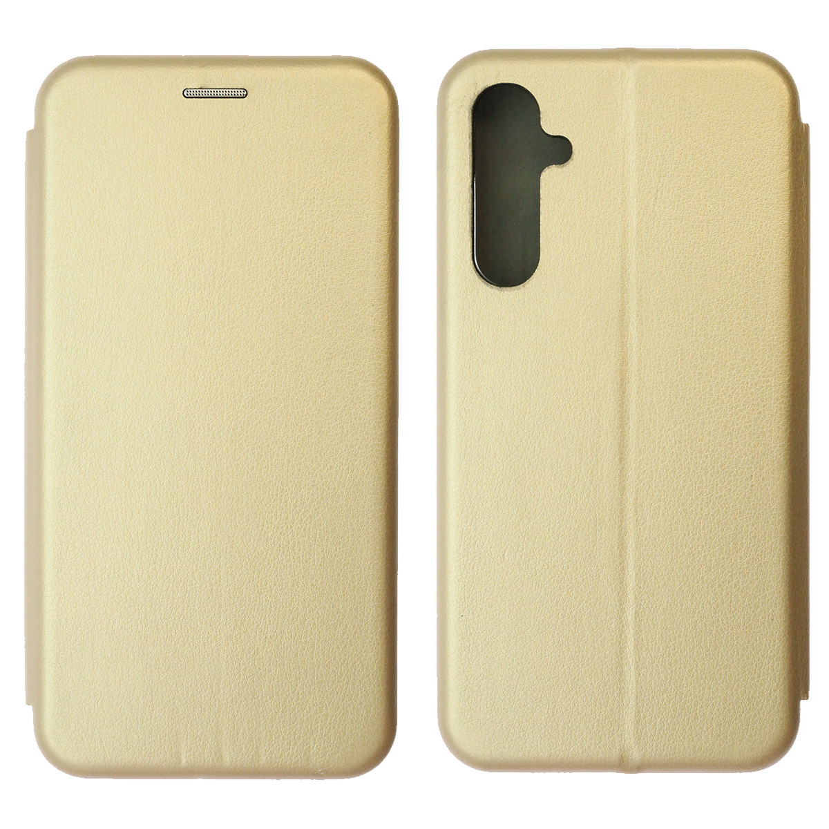 Чехол книжка STYLISH для SAMSUNG Galaxy A54 5G, экокожа, визитница, цвет золотистый