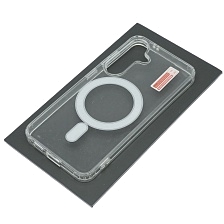 Чехол накладка с поддержкой Magsafe для SAMSUNG Galaxy S24, силикон, цвет прозрачный Чехол накладка с поддержкой Magsafe для SAMSUNG Galaxy S24, силикон, цвет прозрачный