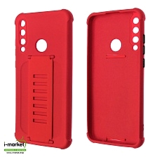 Чехол накладка LADDER NANO для HUAWEI Y6P 2020, силикон, держатель, цвет красный