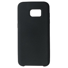 Чехол накладка для SAMSUNG Galaxy S7 Edge (SM-G935), силикон, матовый, цвет черный