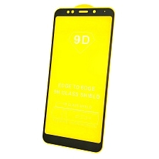 Защитное стекло 9D Full Glue для XIAOMI RedMi 5 Plus, цвет окантовки черный.