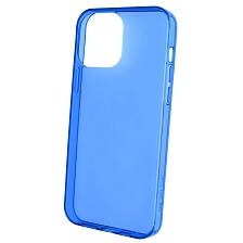 Чехол накладка Clear Case для APPLE iPhone 13 Pro Max (6.7), силикон 1.5 мм, цвет прозрачно синий