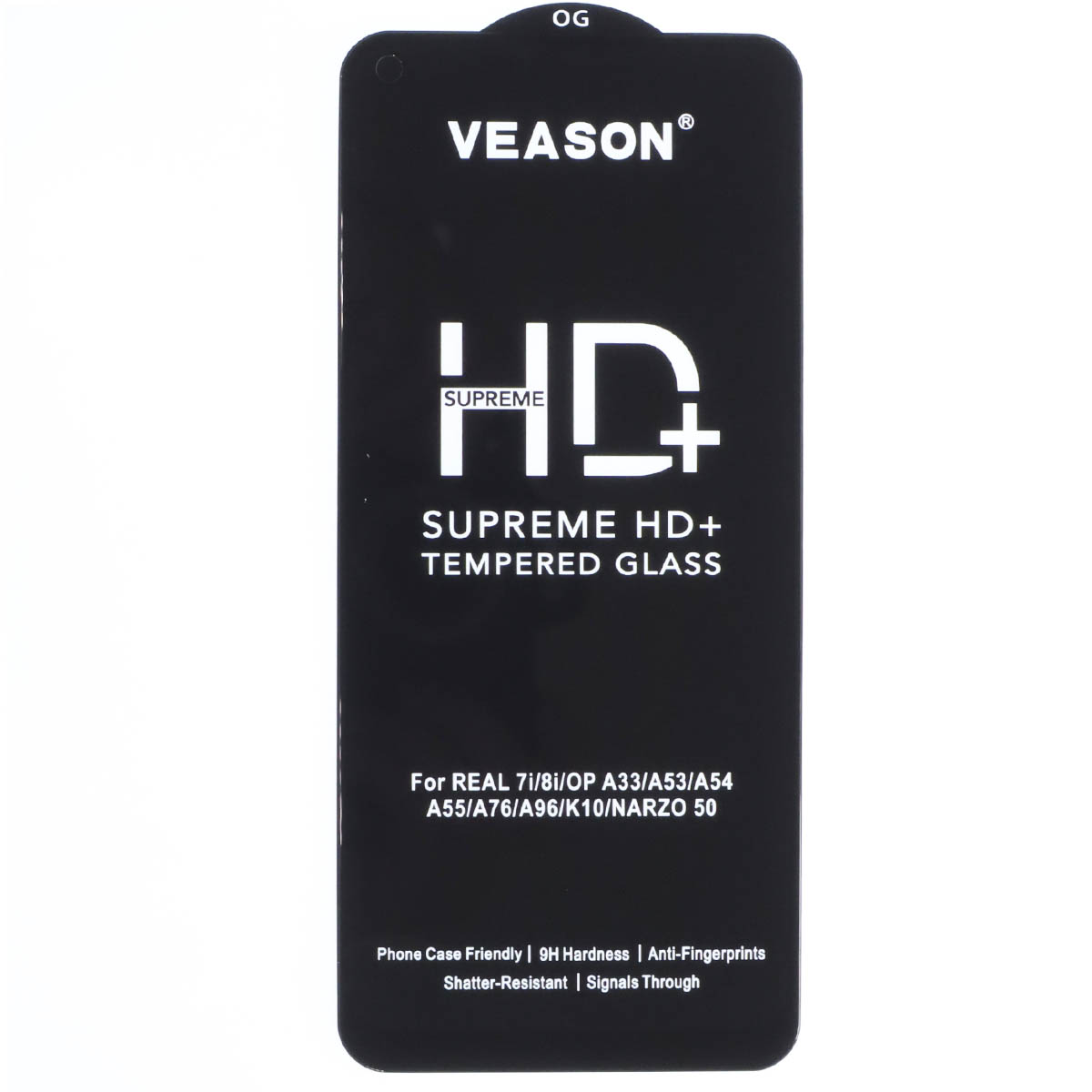 Защитное стекло VEASON HD+ для Realme 7i, 8i, OPPO A33, A53, A54, A55, цвет окантовки черный Защитное стекло VEASON HD+ для Realme 7i, 8i, OPPO A33, A53, A54, A55, цвет окантовки черный