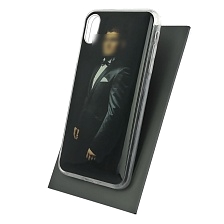 Чехол накладка для APPLE iPhone XS MAX, силикон, рисунок Khabib Nurmagomedov в костюме.