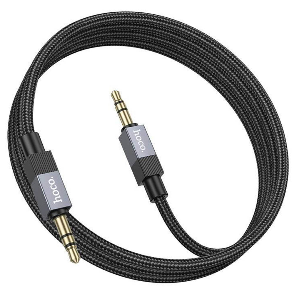 Кабель AUX HOCO UPA32 Jack 3.5 - Jack 3.5, длина кабеля 1 метр, цвет черный Кабель AUX HOCO UPA32 Jack 3.5 - Jack 3.5, длина кабеля 1 метр, цвет черный