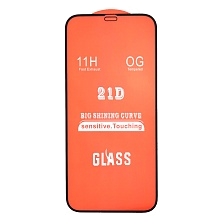 Защитное стекло 21D для APPLE iPhone 12 mini (5.4"), цвет окантовки черный Защитное стекло 21D для APPLE iPhone 12 mini (5.4"), цвет окантовки черный