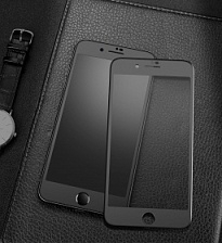 Защитное стекло MONARCH (PREMIUM) 3D МАТОВОЕ стекло для iPhone 7G / 8G (4.7") цвет чёрный.