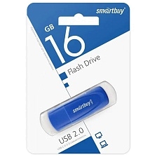 Флешка SMARTBUY Scout, USB 2.0, 16GB, цвет синий