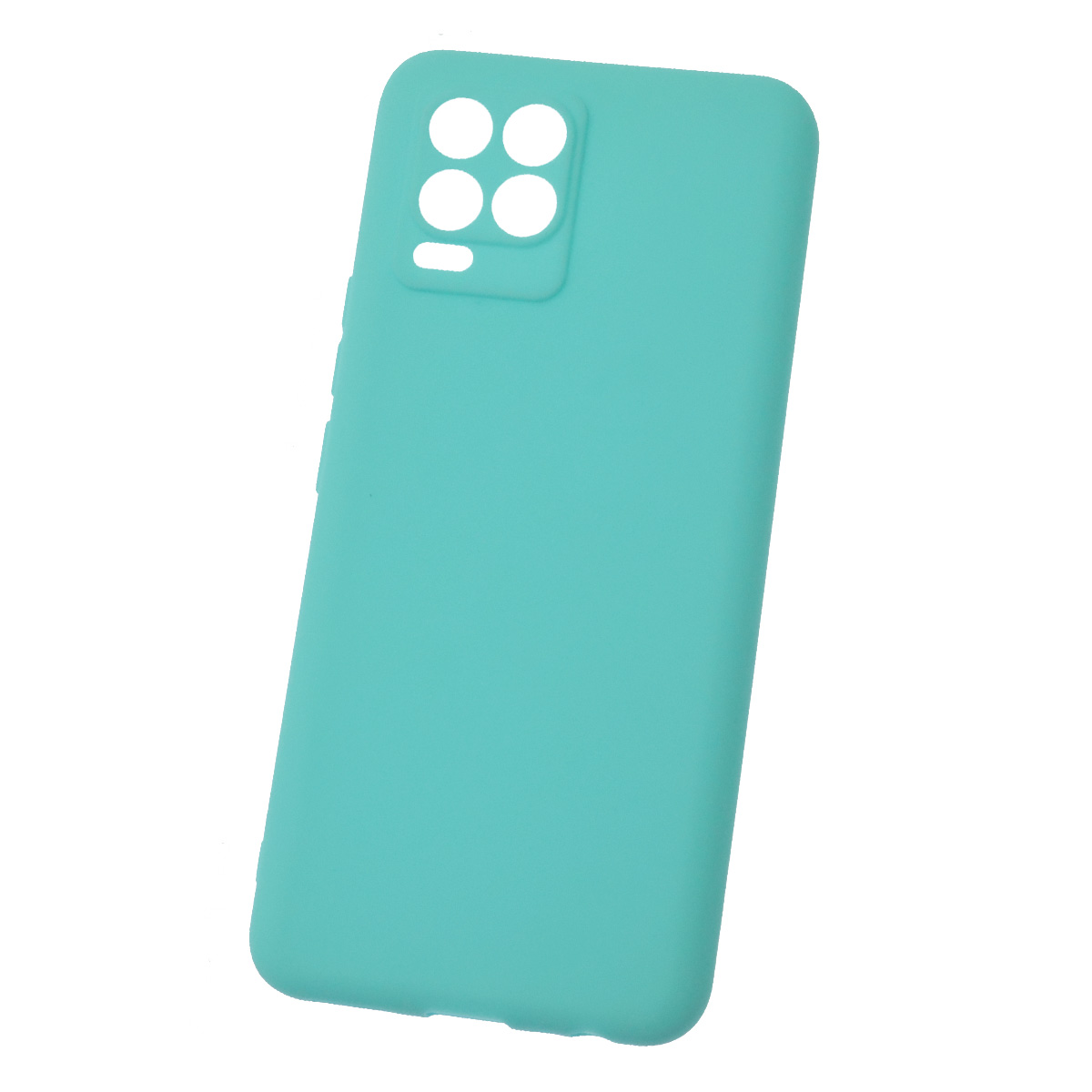Чехол накладка Soft Touch для Realme 8, Realme 8 Pro, силикон, матовый, цвет бирюзовый