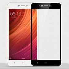 Защитное стекло 3D Xiaomi Redmi Note 5A Prime Черное.