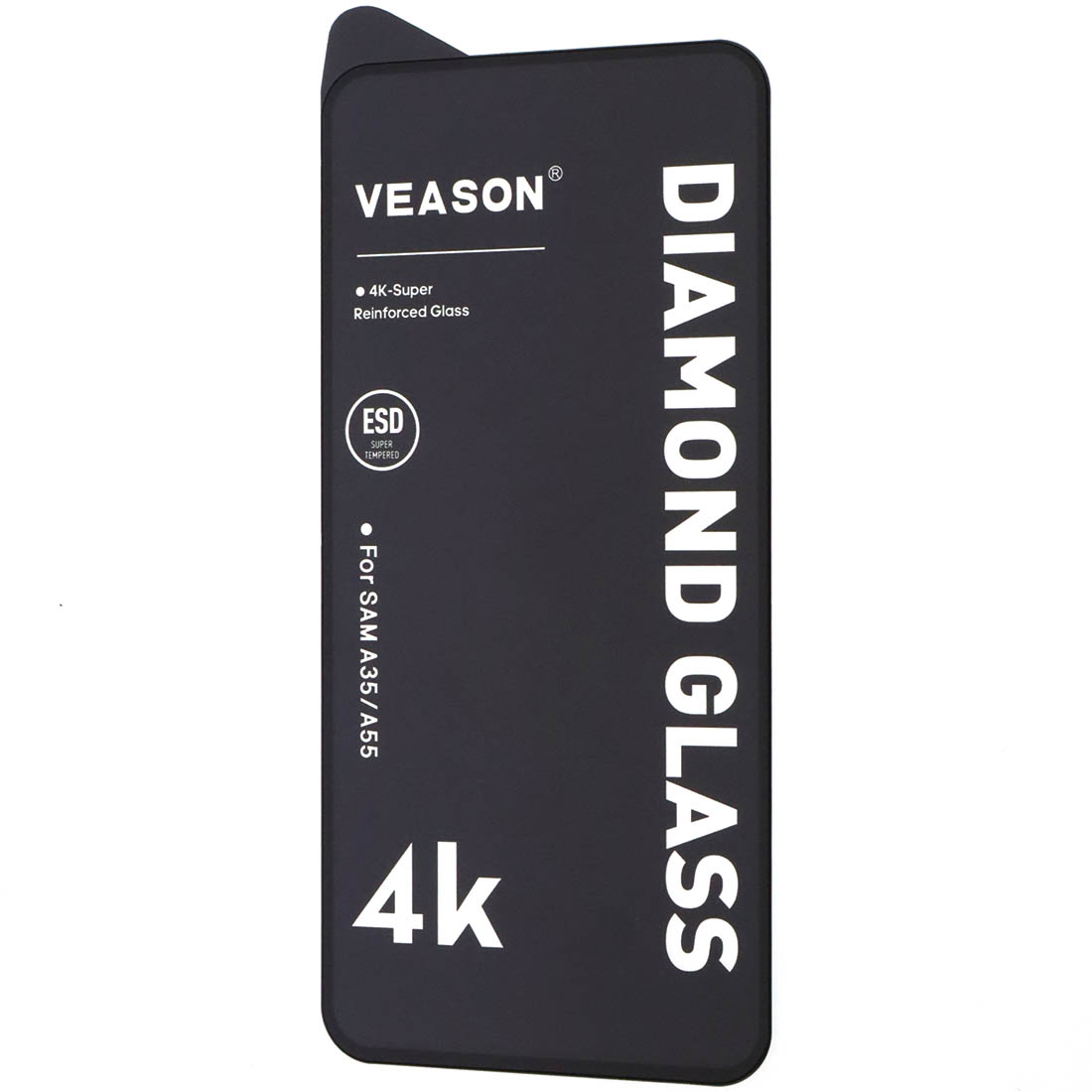 Защитное стекло VEASON DIAMOND GLASS для SAMSUNG Galaxy A35, Galaxy A55, Galaxy M35, цвет окантовки черный