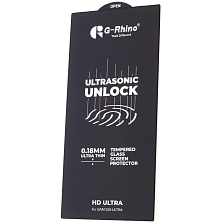 Защитное стекло 6D G-Rhino Ultra Thin для SAMSUNG Galaxy S24 Ultra, ультратонкое 0.18 мм, цвет окантовки черный