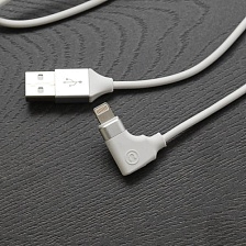 Кабель-USB 2в1 Remax RL-LA01 (Lightning+Audio lightning) угловой, черный.