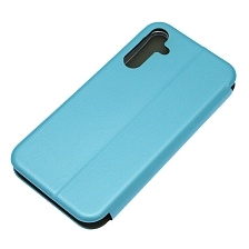 Чехол книжка STYLISH для SAMSUNG Galaxy A15, экокожа, визитница, цвет голубой Чехол книжка STYLISH для SAMSUNG Galaxy A15, экокожа, визитница, цвет голубой