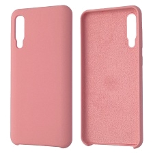 Чехол накладка Silicon Cover для SAMSUNG Galaxy A50 (SM-A505), A30s (SM-A307), A50s (SM-A507), силикон, бархат, цвет темно розовый