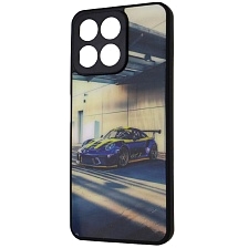 Чехол накладка для Honor X7c, пластик, силикон, защита камеры, рисунок Порше Чехол накладка для Honor X7c, пластик, силикон, защита камеры, рисунок Порше
