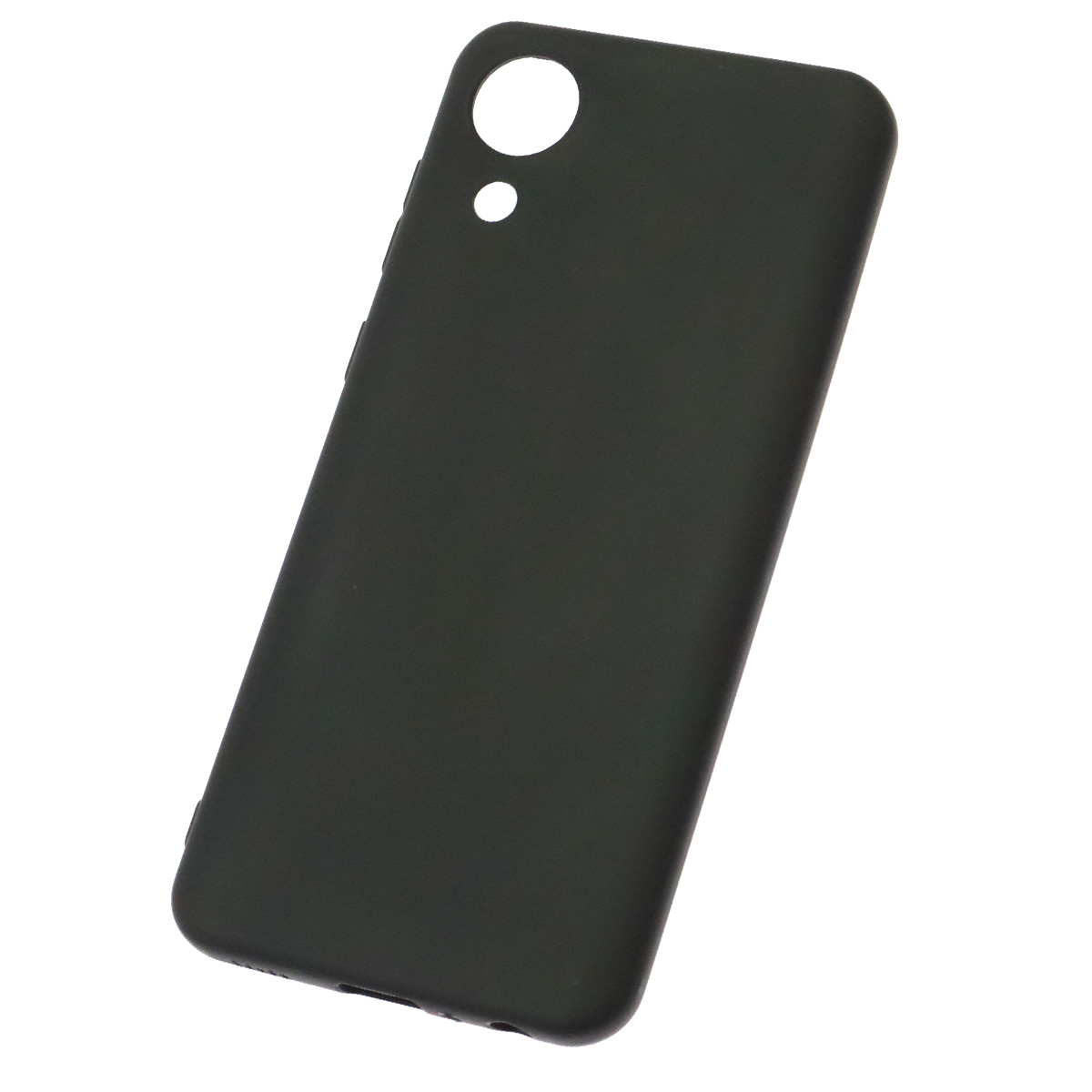Чехол накладка для SAMSUNG Galaxy A03 Core (SM-A032F), силикон, цвет черный
