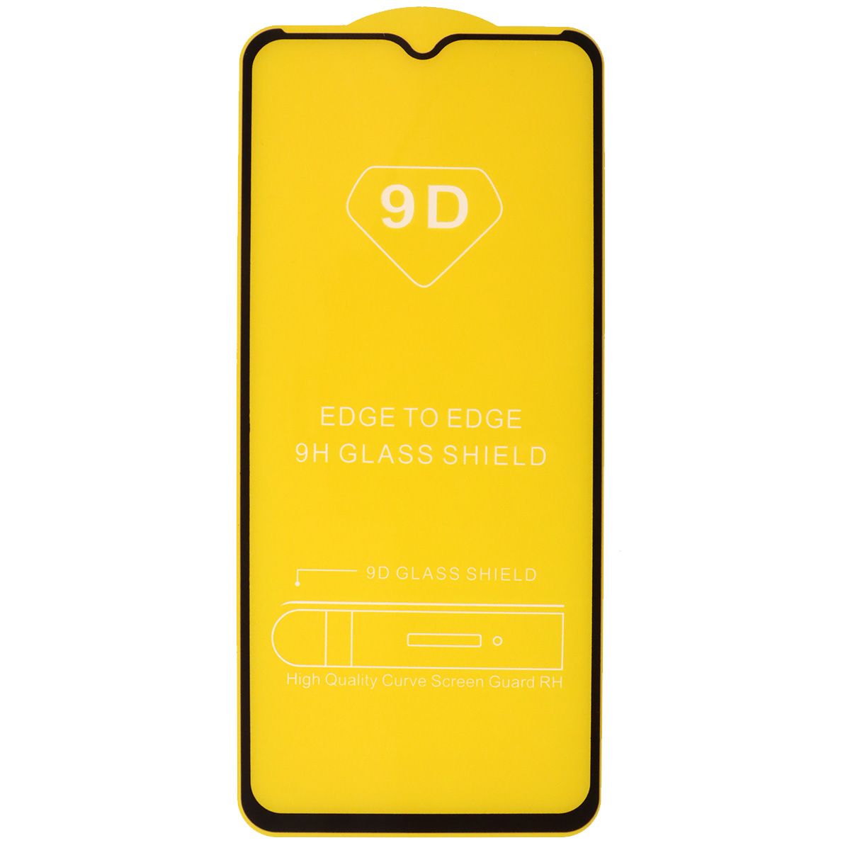 Защитное стекло 9D для TECNO Spark 8P, цвет окантовки черный