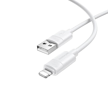 Кабель BOROFONE BX123 Leya USB A на Lightning 8 pin, 12W, длина 1 метр, цвет белый