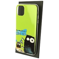 Чехол накладка для APPLE iPhone 11, силикон, рисунок Вставай ДОБРОЕ УТРО