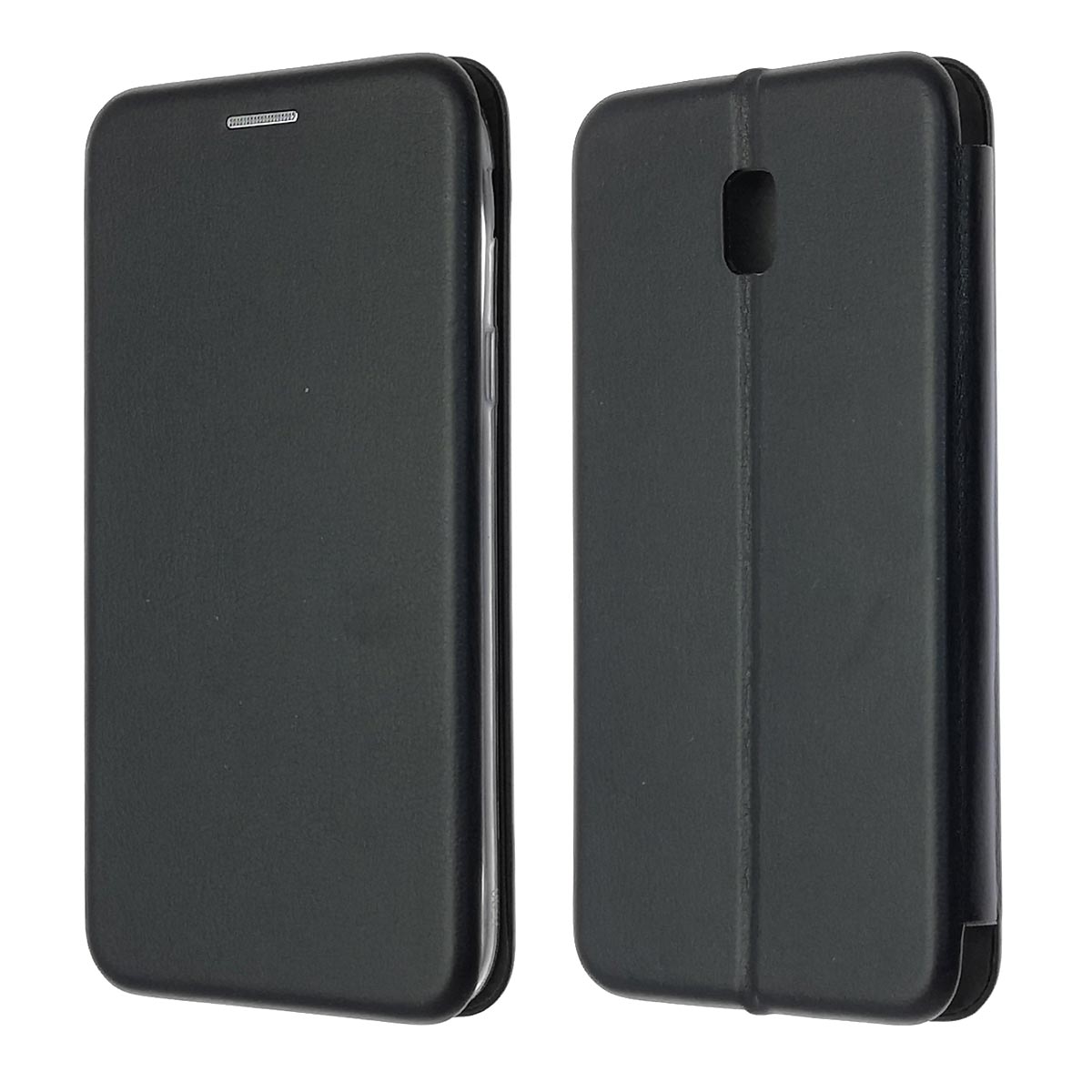 Чехол книжка для SAMSUNG Galaxy J5 2017 (SM-J530), экокожа, визитница, цвет черный