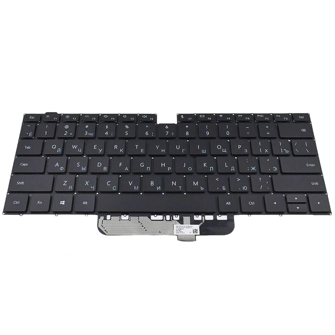 Клавиатура для ноутбука Honor MagicBook 14, с подсветкой, цвет черный