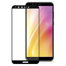 Защитное стекло 2D для Huawei Honor Y9 2018, цвет окантовки черный