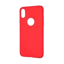 Чехол накладка BASEUS Soft Case для APPLE iPhone X, силикон, цвет красный.