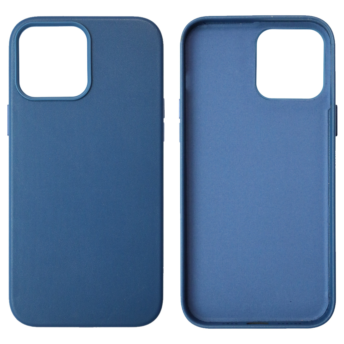 Чехол накладка Leather Case для APPLE iPhone 13 Pro Max, силикон, бархат, экокожа, цвет королевский синий