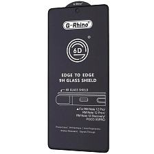 Защитное стекло 6D G-Rhino для XIAOMI Redmi Note 12 Pro, XIAOMI POCO X5 Pro, цвет окантовки черный Защитное стекло 6D G-Rhino для XIAOMI Redmi Note 12 Pro, XIAOMI POCO X5 Pro, цвет окантовки черный