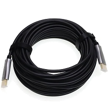 Активный оптический кабель HDMI - HDMI H275 4K UHD, HDTV 2.0, силикон, длина 10 метров, цвет черный