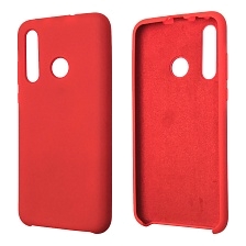 Чехол накладка Silicon Cover для HUAWEI Nova 4 (VCE-LX1), силикон, бархат, цвет красный