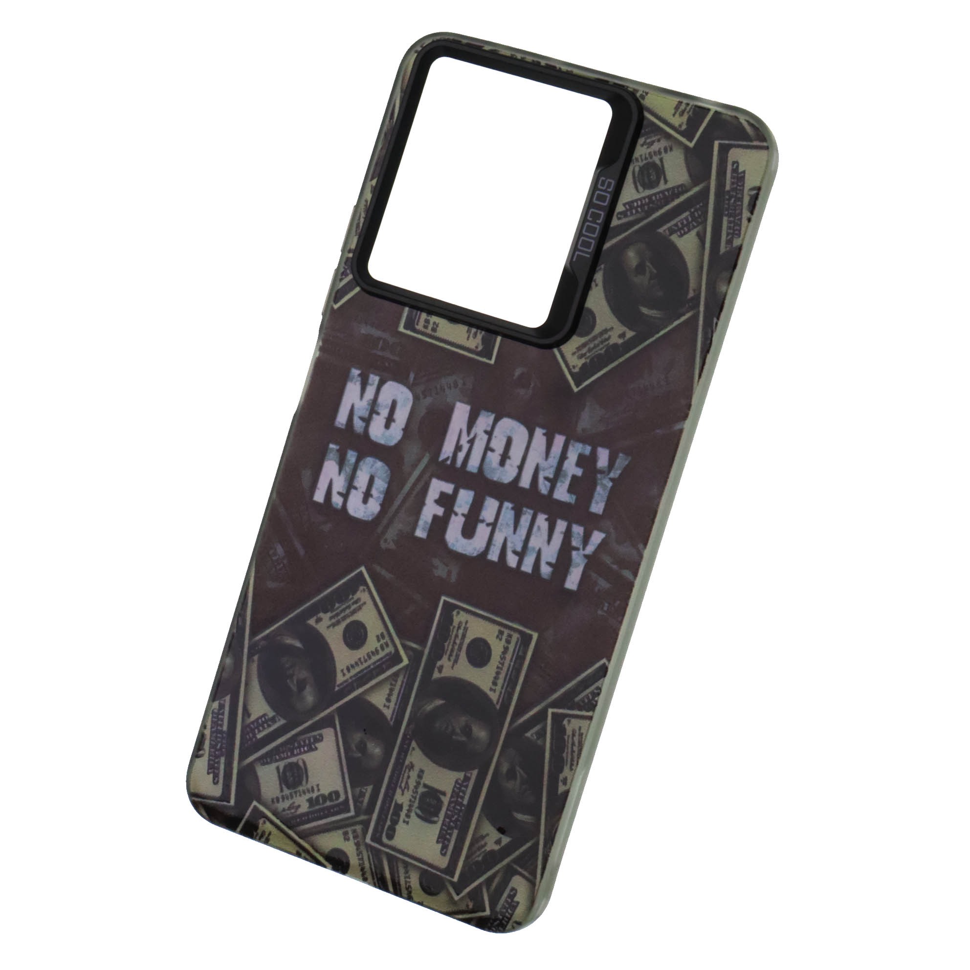 Чехол накладка для XIAOMI Redmi Note 13 4G, пластик, силикон, рисунок NO MONEY NO FUNNY