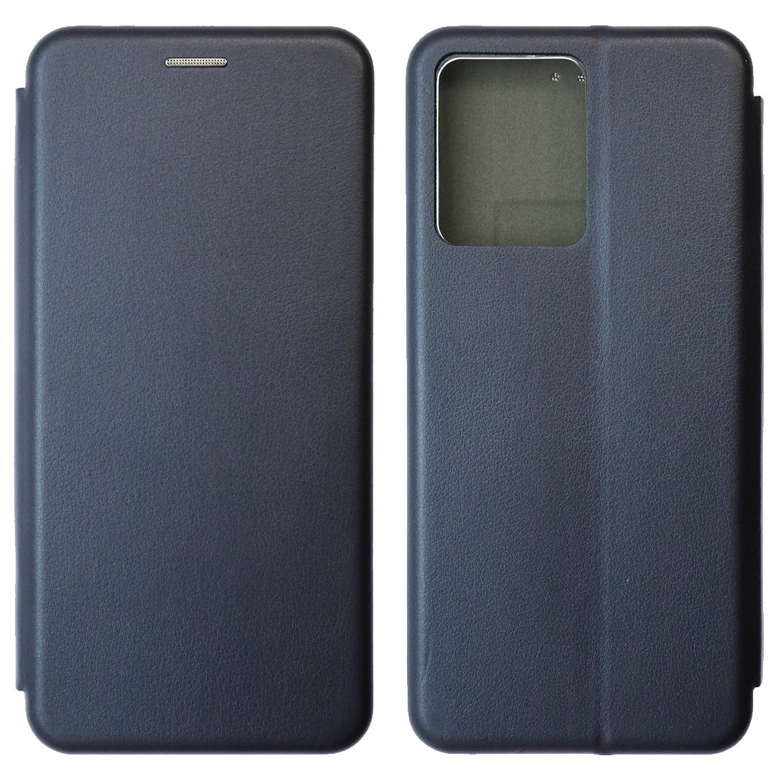 Чехол книжка STYLISH для XIAOMI Redmi Note 12 4G, экокожа, визитница, цвет темно синий