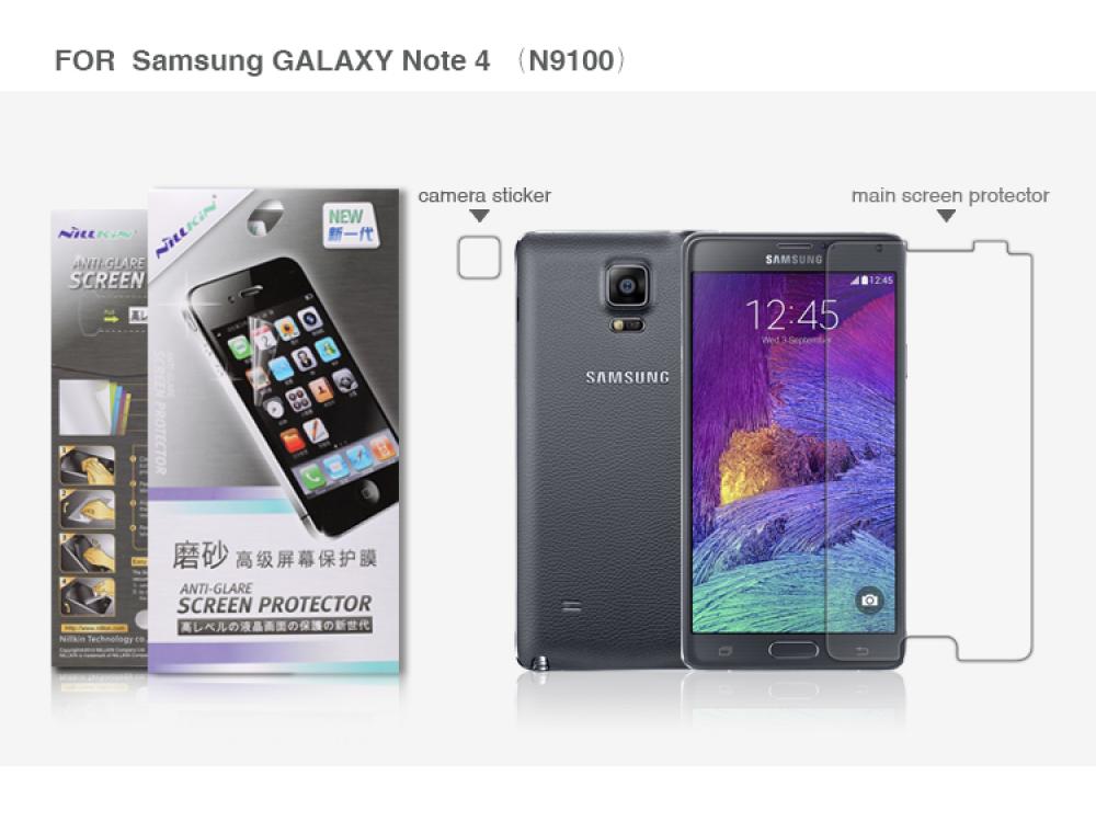 Защитная пленка Nillkin для Samsung Galaxy Note 4 N9100 Anti-glare.