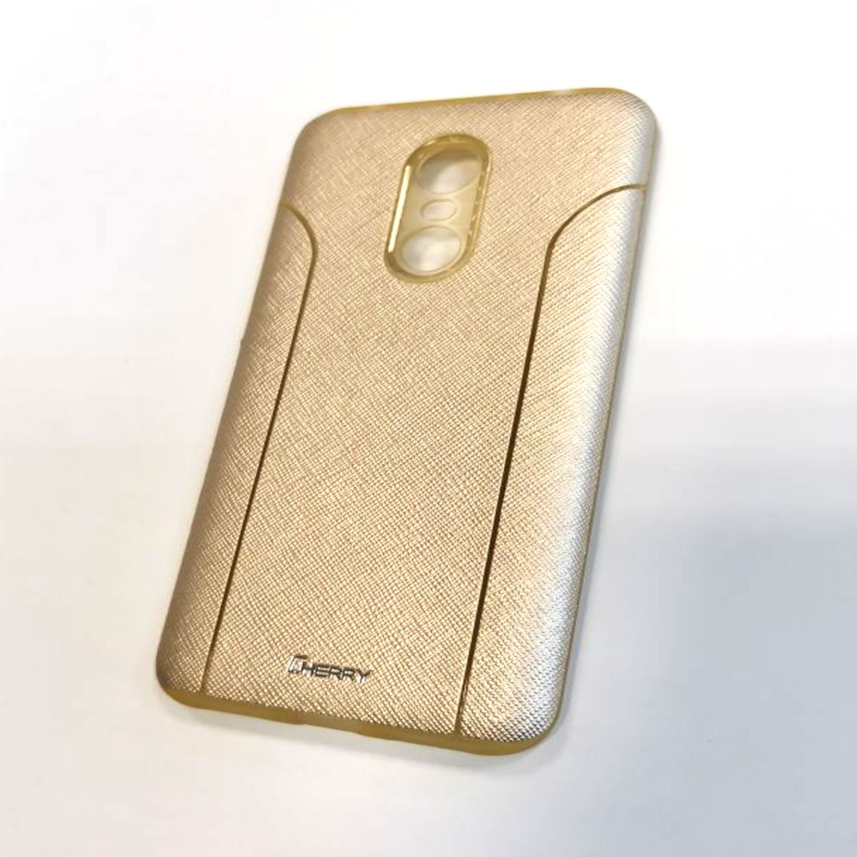 Чехол накладка для XIAOMI Redmi 5 Plus, силикон, цвет золотистый