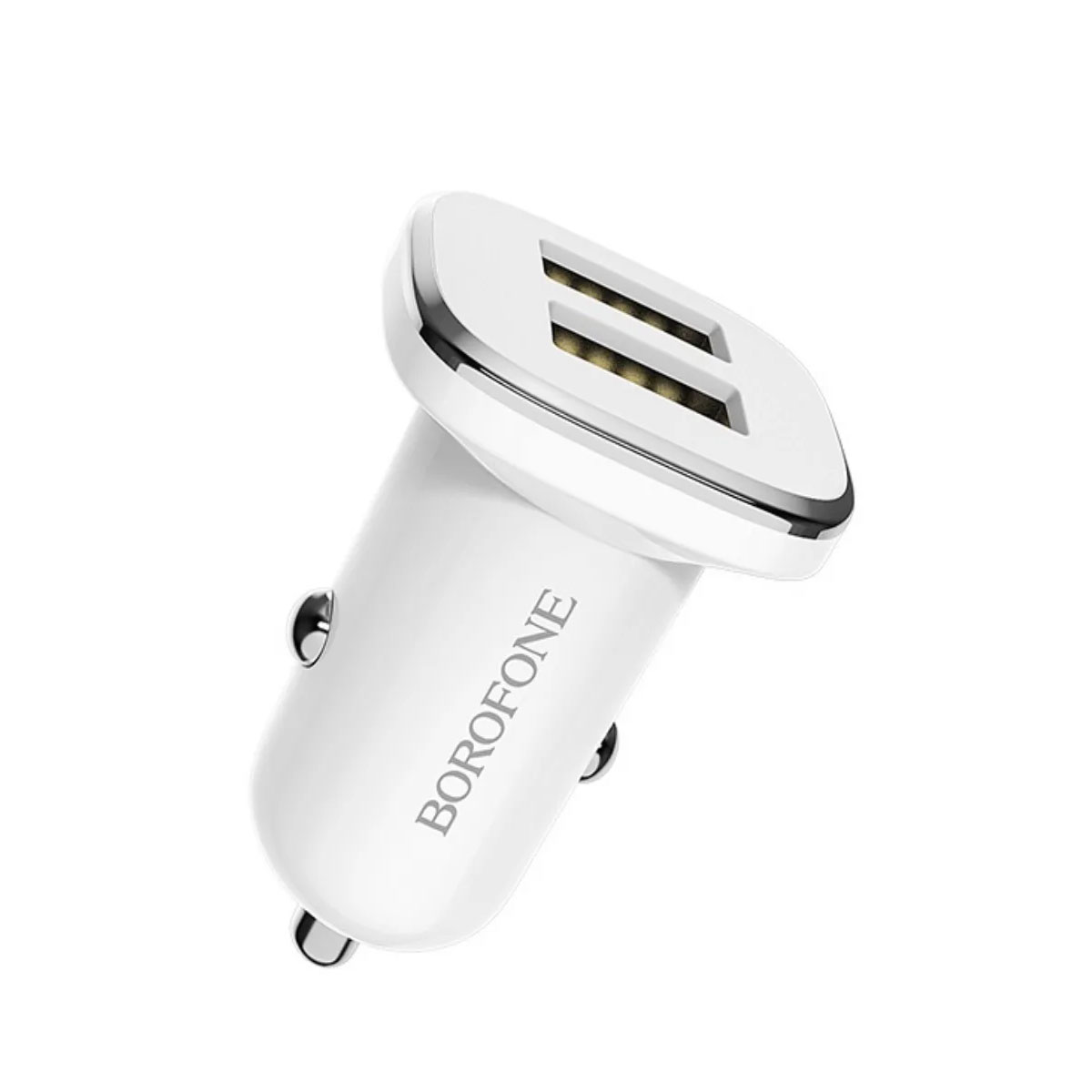 АЗУ (Автомобильное зарядное устройство) BOROFONE BZ12 Lasting power, 2 USB, 2.4A, цвет белый