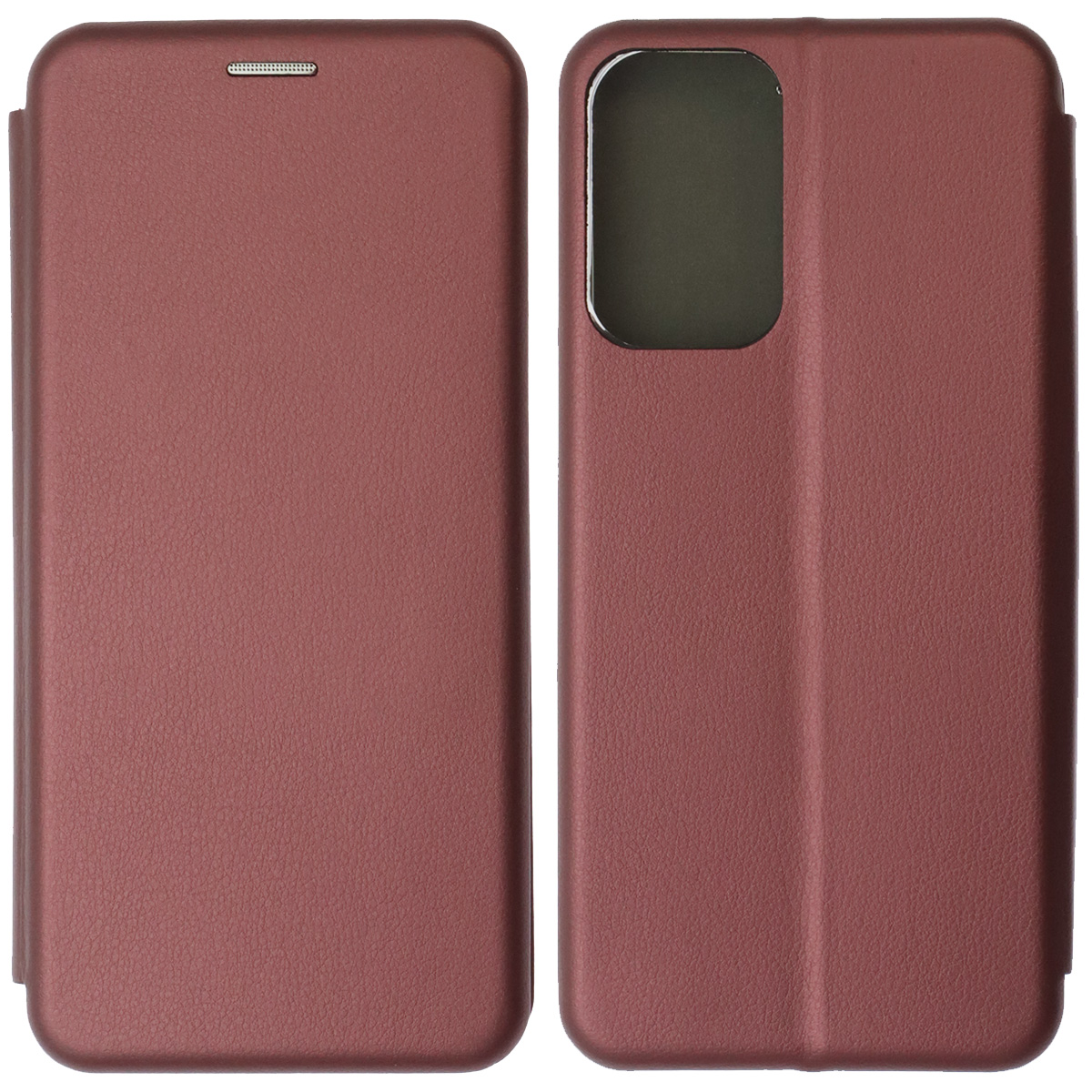 Чехол книжка STYLISH для SAMSUNG Galaxy A23 (SM-A325F), экокожа, визитница, цвет бордовый