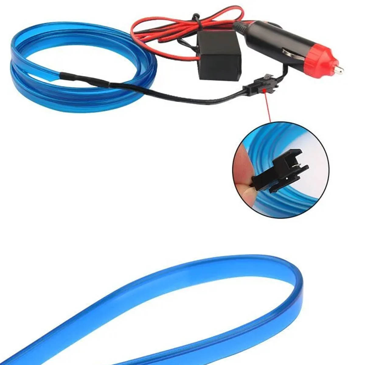 Гибкая неоновая лента CARLIVE NL3 для автомобиля, длина 3 метра, цвет синий | Распродажа по 150