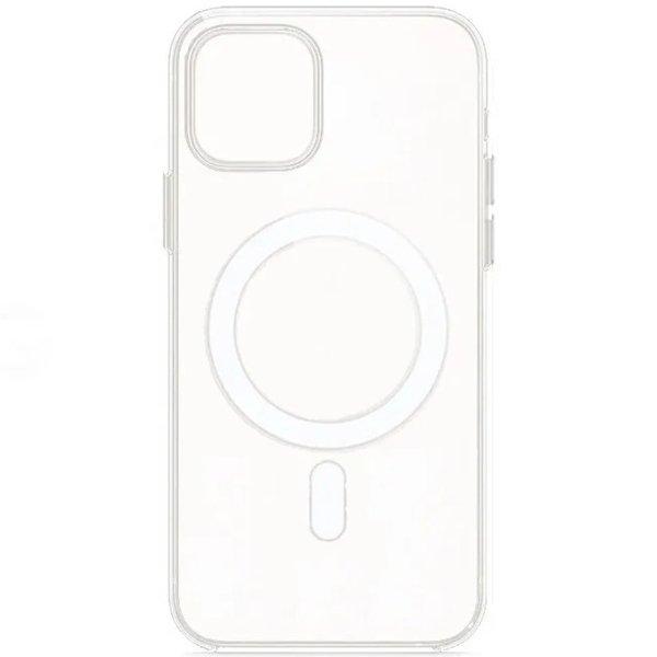 Чехол накладка Clear Case для APPLE iPhone 13, с поддержкой MagSafe, силикон, цвет прозрачный