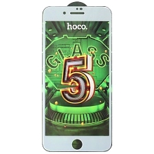 Защитное стекло 5D HOCO G12 для APPLE iPhone 7 Plus, iPhone 8 Plus, цвет окантовки белый