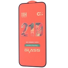 Защитное стекло 21D для APPLE iPhone 15 Pro Max (6.7"), цвет окантовки черный Защитное стекло 21D для APPLE iPhone 15 Pro Max (6.7"), цвет окантовки черный