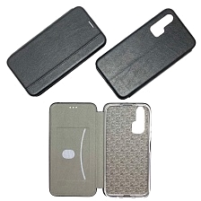 Чехол книжка VINTAGE LiNE для HUAWEI Honor 20 Pro, экокожа, визитница, цвет черный.