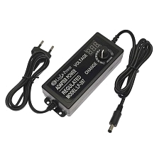 Блок питания универсальный Live Power LP-397, регулировка 3-12V, ток до 5A, LCD дисплей, штекер 5.5 x 2.5 мм, цвет черный.
