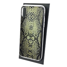 Чехол накладка для APPLE iPhone X, iPhone XS, силикон, глянцевый, рисунок Пупырчатая кожа змеи