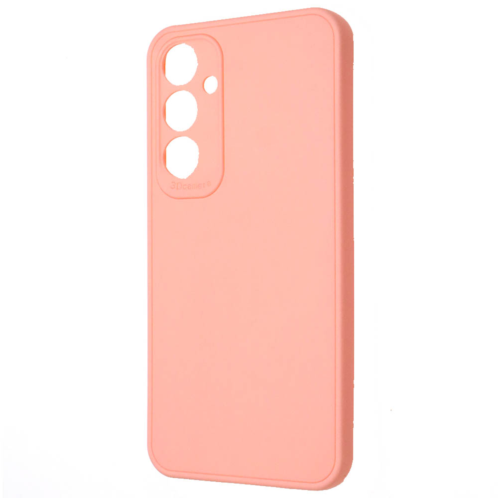 Чехол накладка для SAMSUNG Galaxy A35, защита камеры, силикон, цвет персиковый