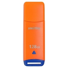 Флешка USB 2.0 128GB SMARTBUY Easy, цвет оранжевый