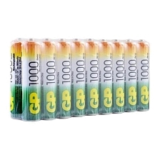 Аккумулятор перезаряжаемый GP HR03 AAA Shrink 18 NI-MH 1000mAh, тип мизинчиковый